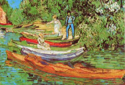 Vincent Van Gogh Bank of the Oise at Auvers oil painting image